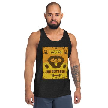 80|20 Rule Unisex Gym Tanktop, Exercise top, Weight Lifting tank top, Gym Bro, Gym Girl, Gym Motivation Gift, Exercise Top, Hiking top,