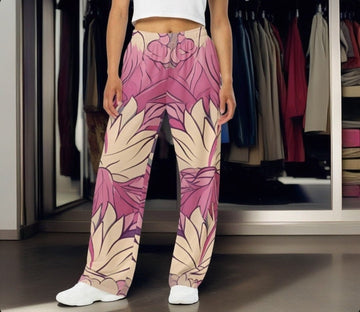 All-over print unisex wide-leg pants