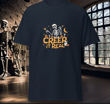 Creep It Real Shirt Halloween Top Spooky Shirt funny skeleton shirt halloween trick or treat top Halloween party gift October comfort colors