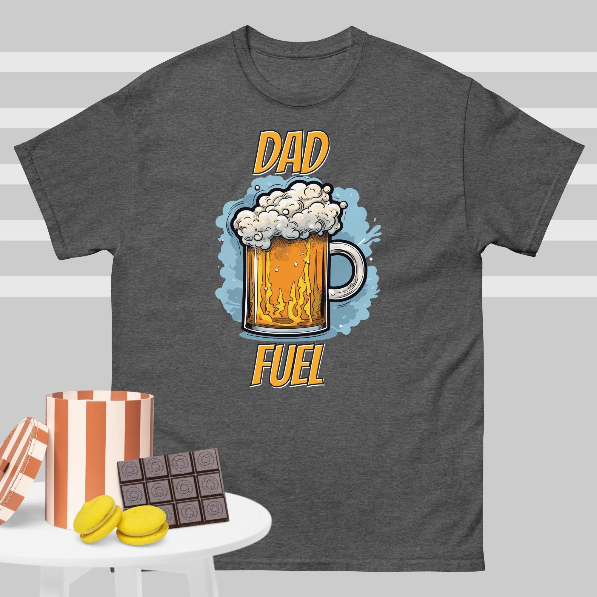 Dad's Beer Fuel T-Shirt for Dads Beer Shirt with Dad Jokes Tee of Funny Beer Shirt for Drinking Beer Shirt for Father's Day Gift fathers day