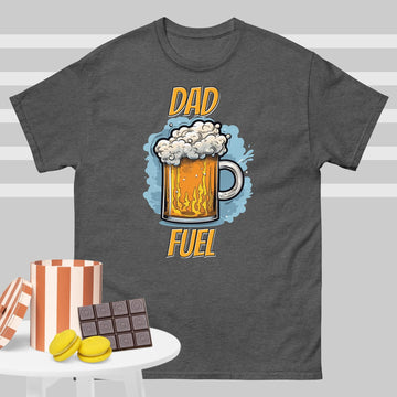 Dad's Beer Fuel T-Shirt for Dads Beer Shirt with Dad Jokes Tee of Funny Beer Shirt for Drinking Beer Shirt for Father's Day Gift fathers day