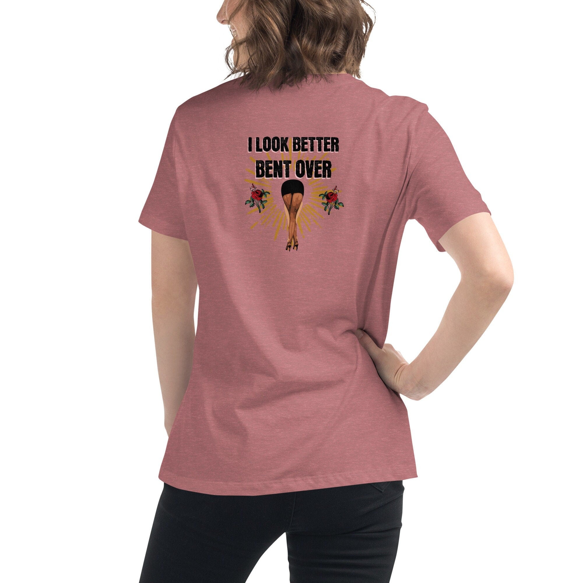 I Look Good From The Back Too, Sarcastic Saying T-shirt I Look Better Bent Over Shirt, Cute Booty Gift, Y2K Shirt, Peach Shapes Tee,