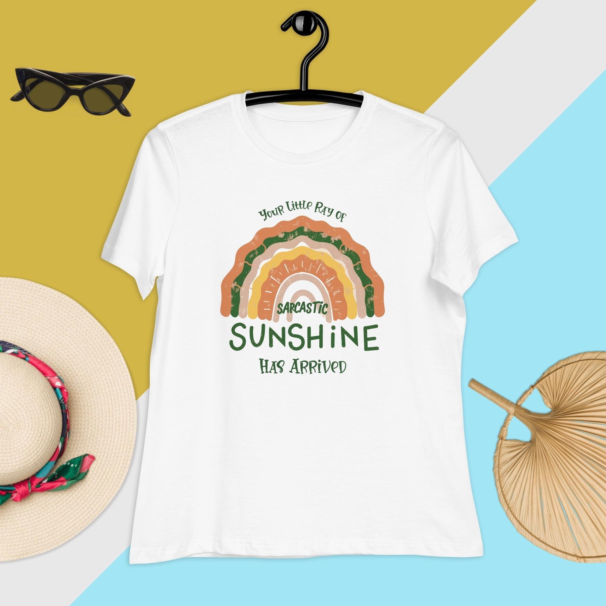 Ray of Sarcastic Sunshine shirt for ladies beach shirt with sarcastic phrase shirt for vacation tee for girls gift of funny saying shirt