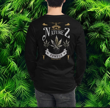 420 Stoner Unisex Long Sleeve Tee Mary Jane Shirt for Pothead Gifts of Weed Shirt for Hippie Tee Cannabis Shirt