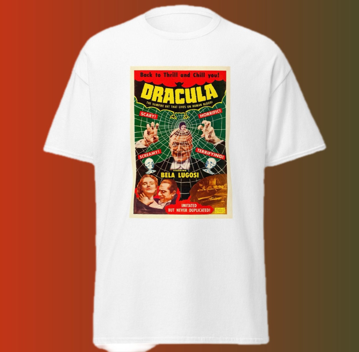Classic Movie Poster shirt of Dracula Shirt for Halloween Vampire shirt of Horror movie Tshirt of Bela Lugosi shirt for trick or treat shirt